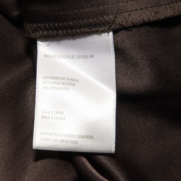 Tribal Brown Faux Suede Asymmetric Skirt Size 10 - Picture 7 of 8